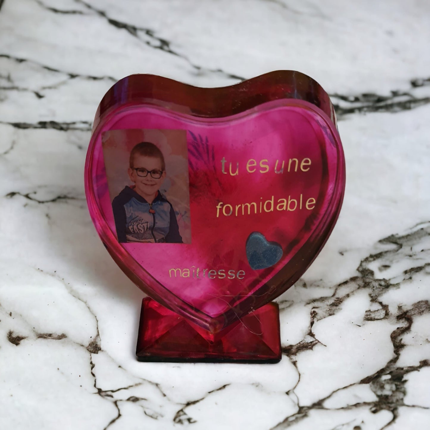Petit coeur sur socle